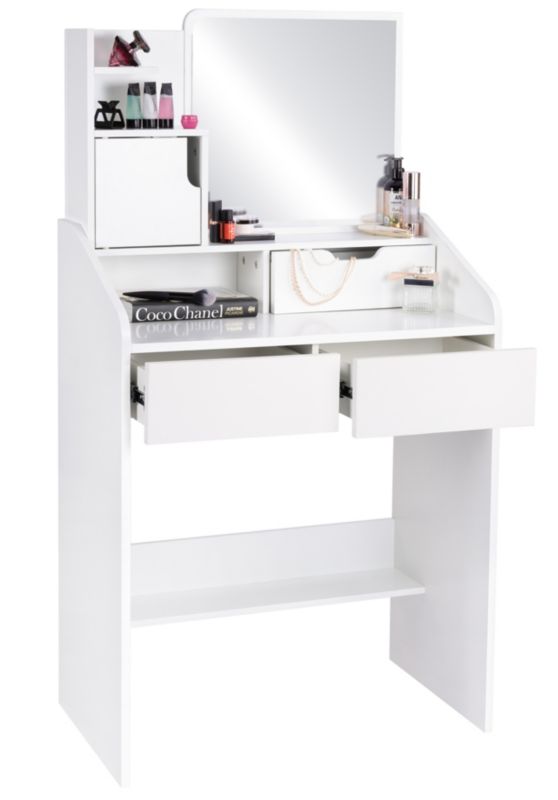 Toaletka FUNFIT HOME&OFFICE z lustrem biała 70 x 130 cm 1szt.