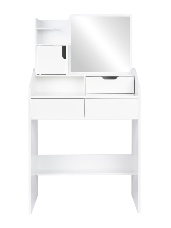 Toaletka FUNFIT HOME&OFFICE z lustrem biała 70 x 130 cm 1szt.