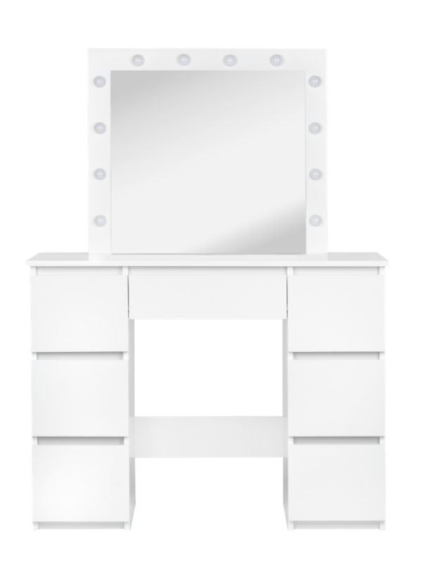 Toaletka FUNFIT HOME&OFFICE z lustrem biała LED 100 x 135 cm 1szt.