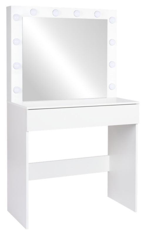 Toaletka FUNFIT HOME&OFFICE z lustrem podświetlenie LED biała 80 x 140 cm 1szt.
