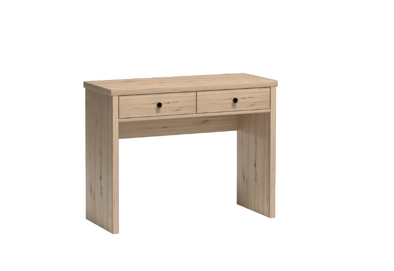 Toaletka Furnidea 100 cm dąb artisan czarny z szufladami CAMPA 1 szt.