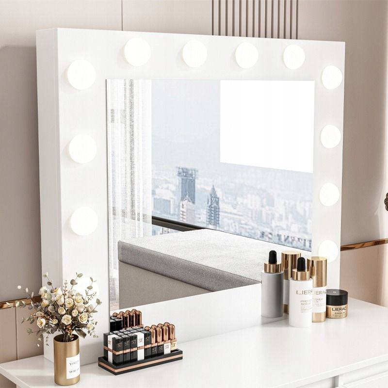 Toaletka kosmetyczna Rebiko do makijażu z lustrem led 90 cm 1 szt.