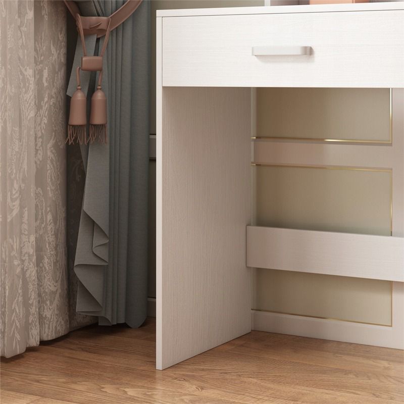 Toaletka kosmetyczna Rebiko makijażu wizażu z lustrem led nowoczesna glamour loft 1szt