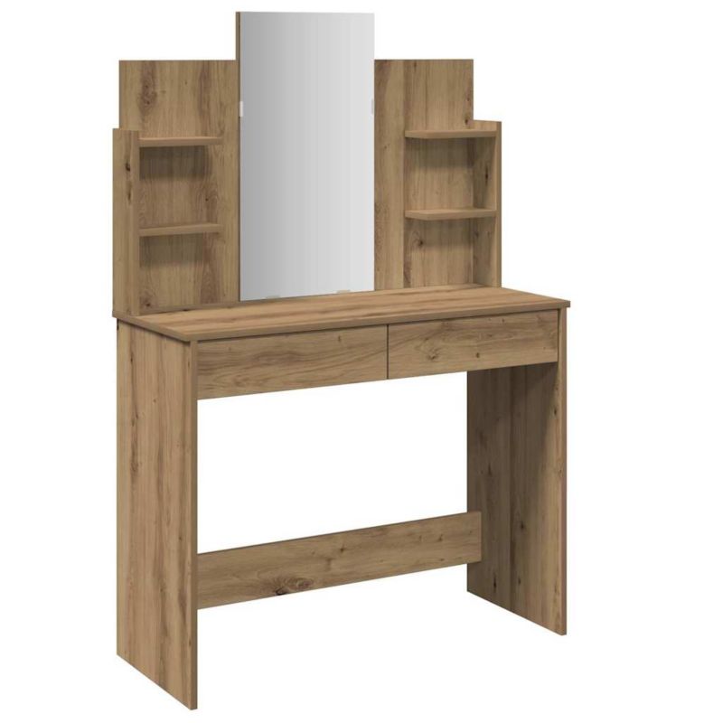 Toaletka vidaXL z lustrem dąb artisan 1 szt.