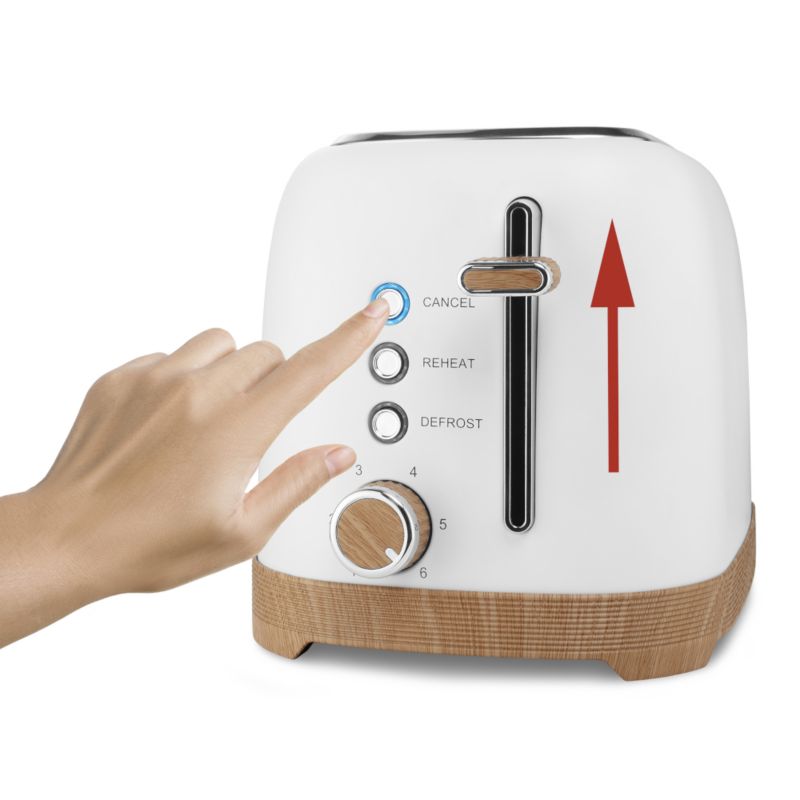 Toster Philco PHTA 3710W 950W 2Kanapki Stylowy Design Timer 7 Pozimów Biały 1szt