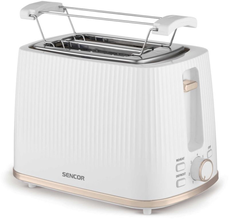 Toster Sencor STS 7510WH Elektryczny 2 Tosty Biały 930W Rozmrażanie 1szt