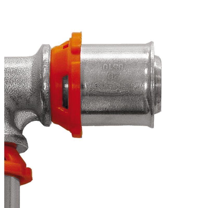 Trójnik PEX Zaciskowy Zaprasowany 20x20x16 mm Redukcyjny 95C INVENA Prov 1 szt.
