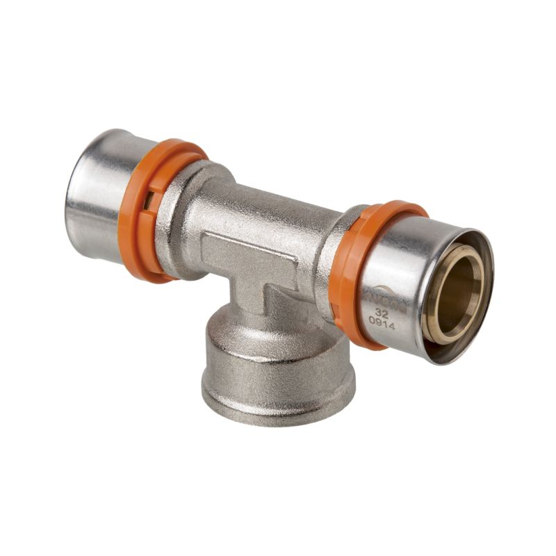 Trójnik PEX Zaciskowy Zaprasowywany 32x1"x32 mm 95C 1MPa Invena PROV 1 szt.