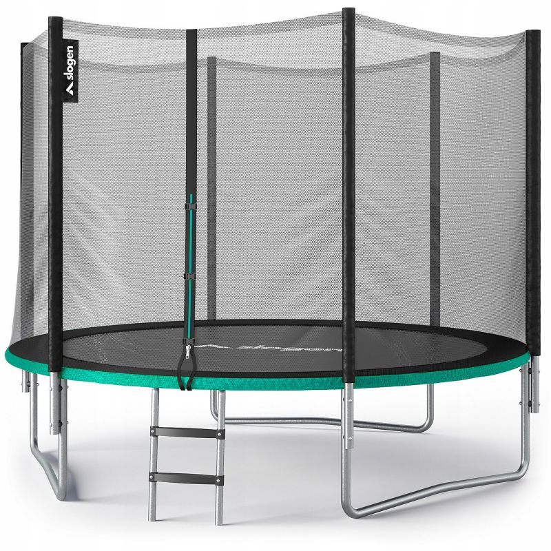 Trampolina 10FT Slogen Basic 312cm z siatką zewnętrzną i drabinką 1szt.