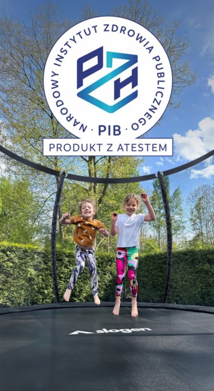 Trampolina 10FT Slogen Basic 312cm z siatką zewnętrzną i drabinką 1szt.