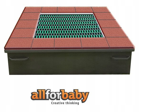 Trampolina Allforbaby lamelki   Plac Zabaw 150X150Cm  En1176 1 szt