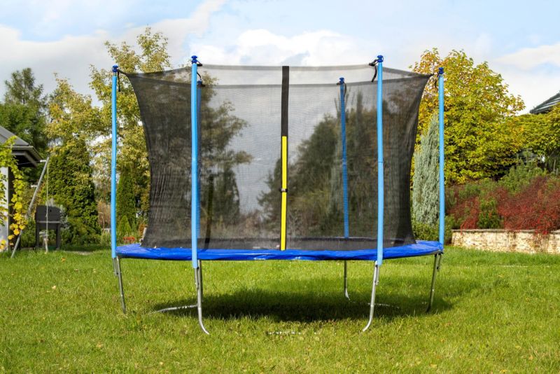 Trampolina Corciano ogrodowa Total Sport 244 cm 8FT z siatką wewnętrzną + drabinka 1szt.