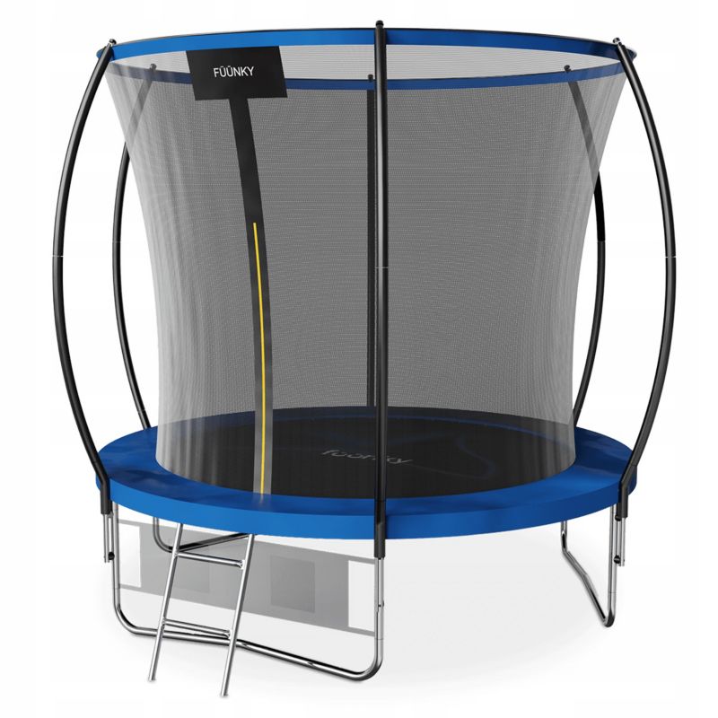 Trampolina Fuunky Ogrodowa  dla dzieci 8FT Drabinka + Siatka na Buty 252cm 1 szt