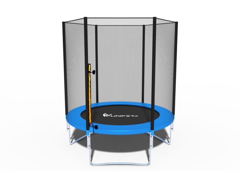 Trampolina ogrodowa FUNFIT GYM&FITNESS 183 cm 6 ft z siatką zewnętrzną  1 szt.