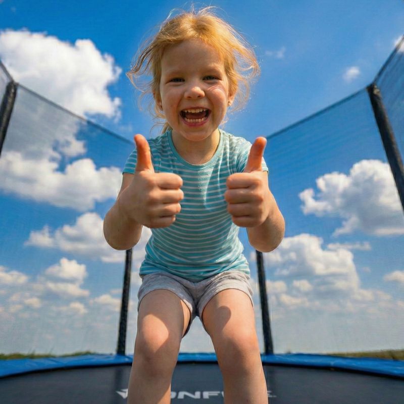 Trampolina ogrodowa FUNFIT GYM&FITNESS 183 cm 6 ft z siatką zewnętrzną  1 szt.
