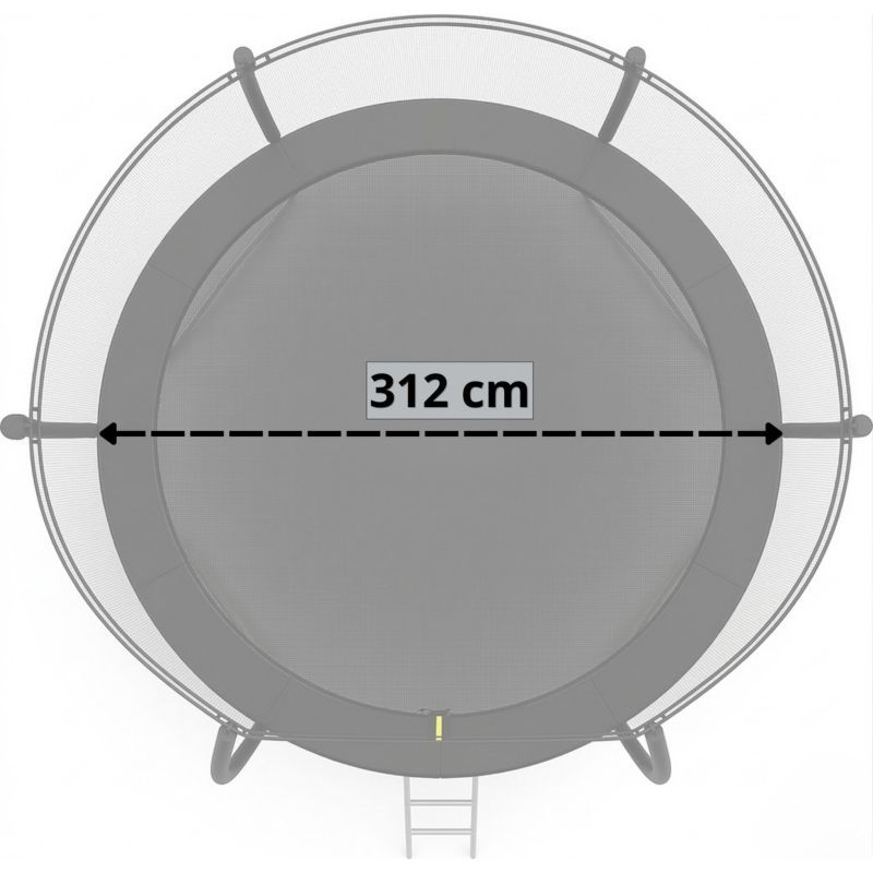 Trampolina ogrodowa FUNFIT GYM&FITNESS 312 cm 10 ft z siatką wewnętrzną premium 1 szt.