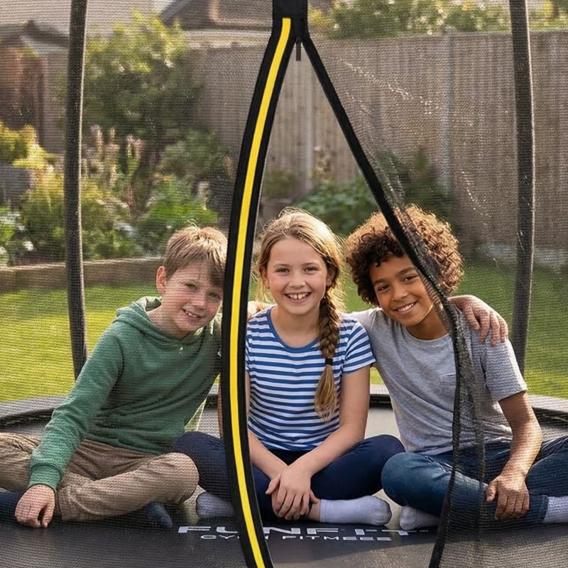 Trampolina ogrodowa FUNFIT GYM&FITNESS 312 cm 10 ft z siatką wewnętrzną premium 1 szt.