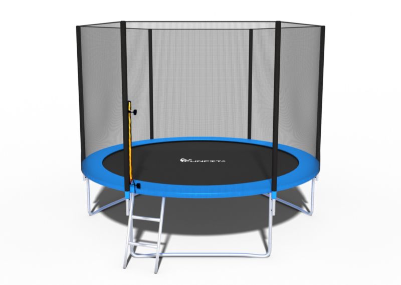 Trampolina ogrodowa FUNFIT GYM&FITNESS 312 cm 10 ft z siatką zewnętrzną i drabinką 1 szt.