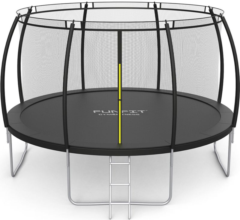 Trampolina ogrodowa FUNFIT GYM&FITNESS 435 cm 14 ft z siatką wewnętrzną premium 1 szt.