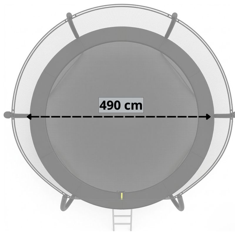 Trampolina ogrodowa FUNFIT GYM&FITNESS 490 cm 16 ft z siatką wewnętrzną premium 1 szt.