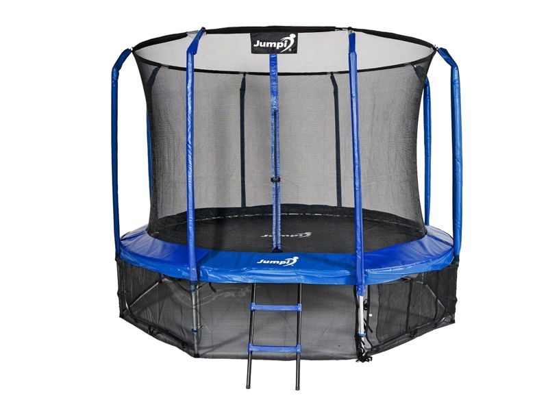 Trampolina Ogrodowa Jumpi 312cm/10FT Maxy Comfort Niebieska Z Wewnętrzną Siatką 1 szt