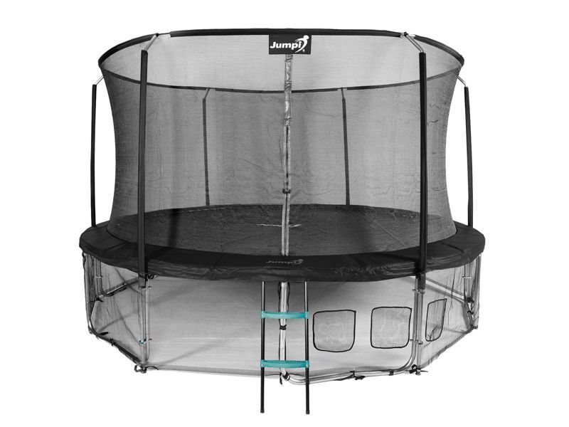 Trampolina Ogrodowa Jumpi 435cm/14FT Maxy Comfort Czarna Z Wewnętrzną Siatką 1 szt