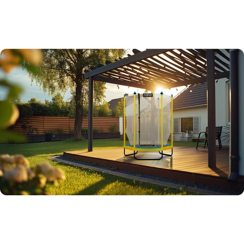 Trampolina ogrodowa Neo-Sport 140cm 4ft dla dzieci 1 szt.