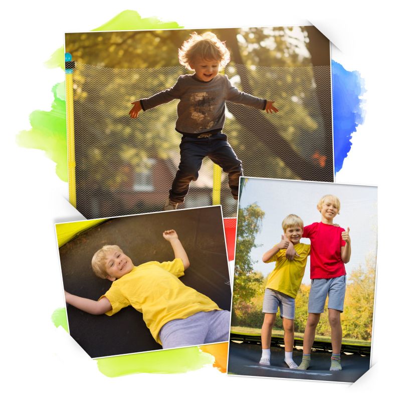 Trampolina ogrodowa Neo-Sport 140cm 4ft dla dzieci 1 szt.
