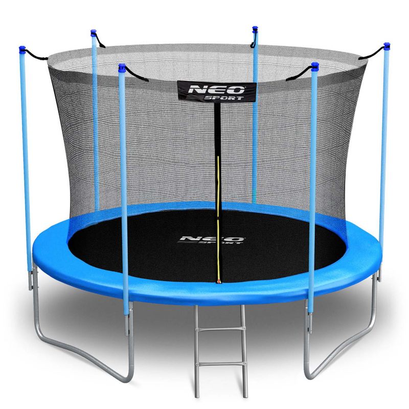 Trampolina ogrodowa Neo-Sport 183cm 6ft + drabinka + siatka wewnetrzna 1szt.