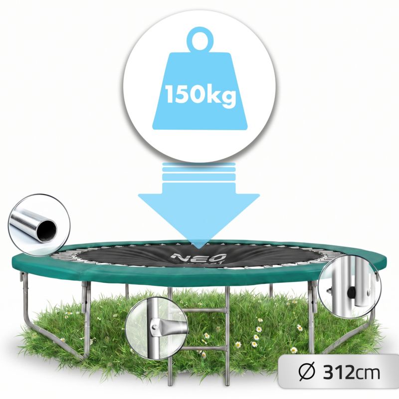 Trampolina ogrodowa Neo-Sport 312 cm 10ft + siatka wewnętrzna NS-10C181 1 szt.