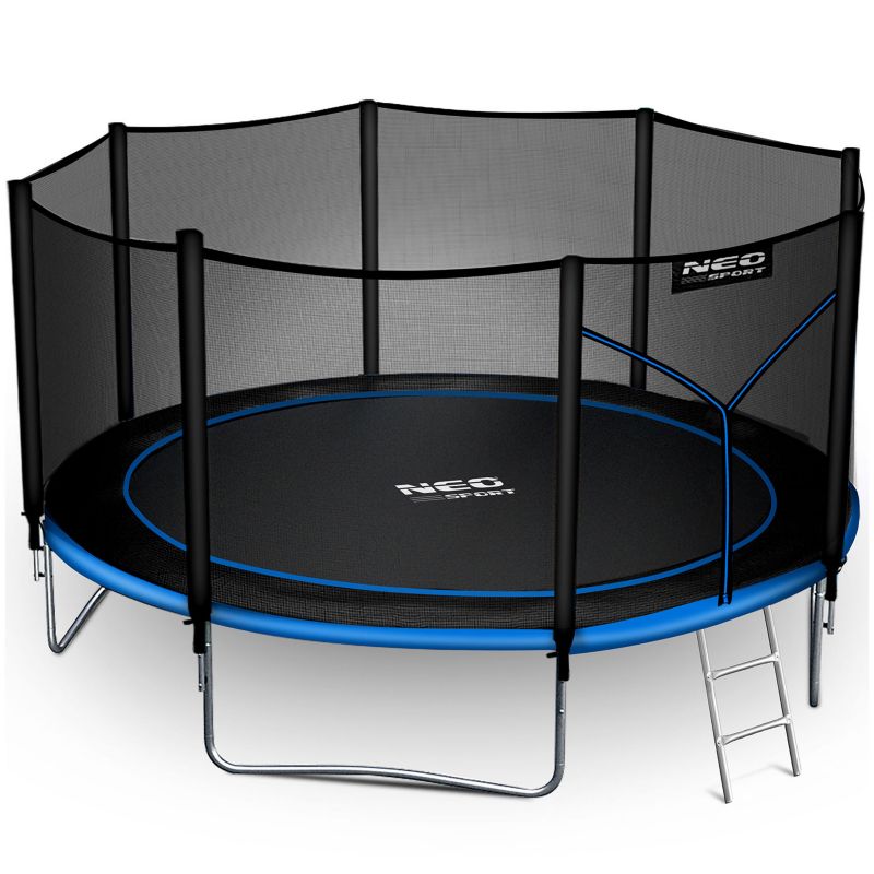 Trampolina ogrodowa Neo-Sport 404cm 13ft + drabinka + siatka zewnetrzna 1szt.