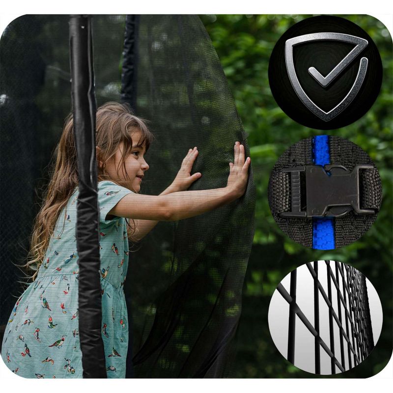 Trampolina ogrodowa Neo-Sport 404cm 13ft + drabinka + siatka zewnetrzna 1szt.