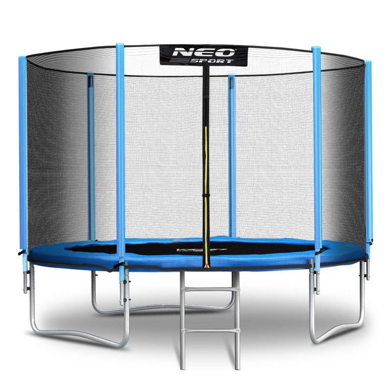 Trampolina ogrodowa Neo-Sport dla dzieci 183cm 6ft + drabinka + siatka zewnętrzna 1szt.