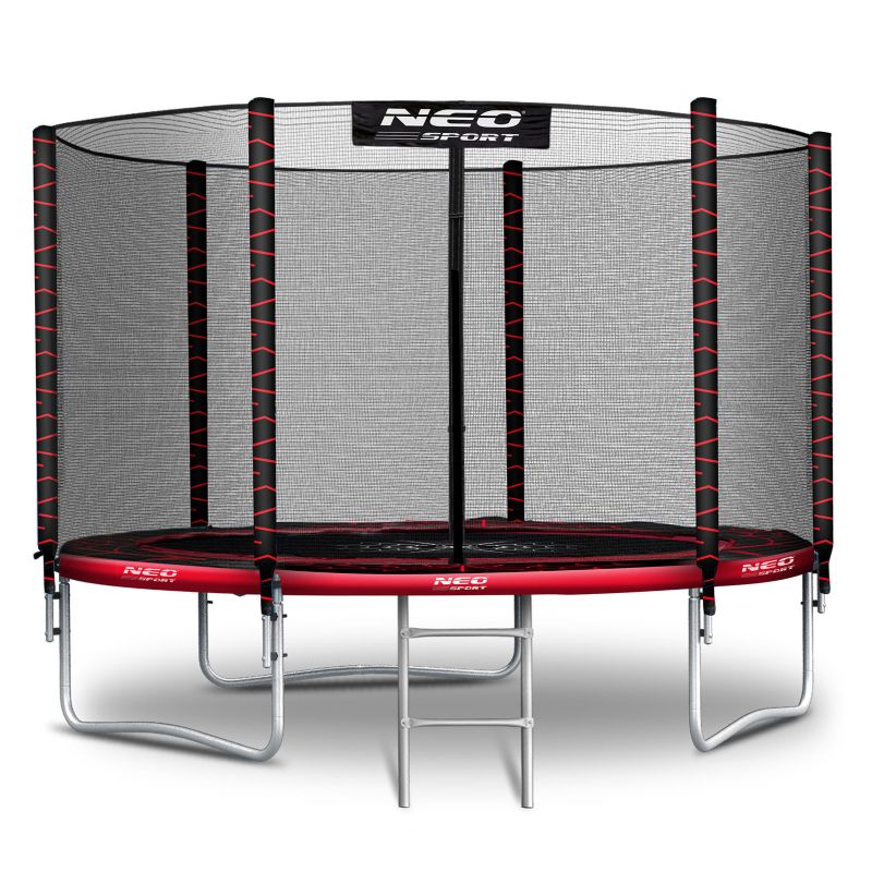 Trampolina ogrodowa Neo-Sport dla dzieci  PAJĄK 183cm 6ft + drabinka + siatka zewnętrzna 1szt.