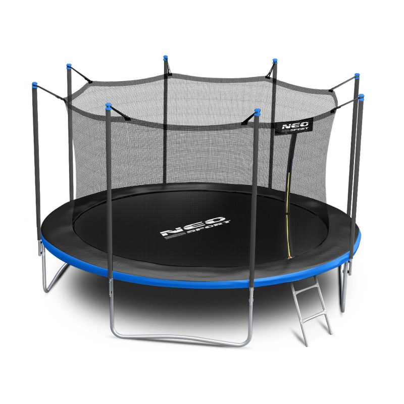 Trampolina ogrodowa Neo-Sport z siatką wewnętrzną 404cm 13ft z drabinką dla dzieci 1szt.