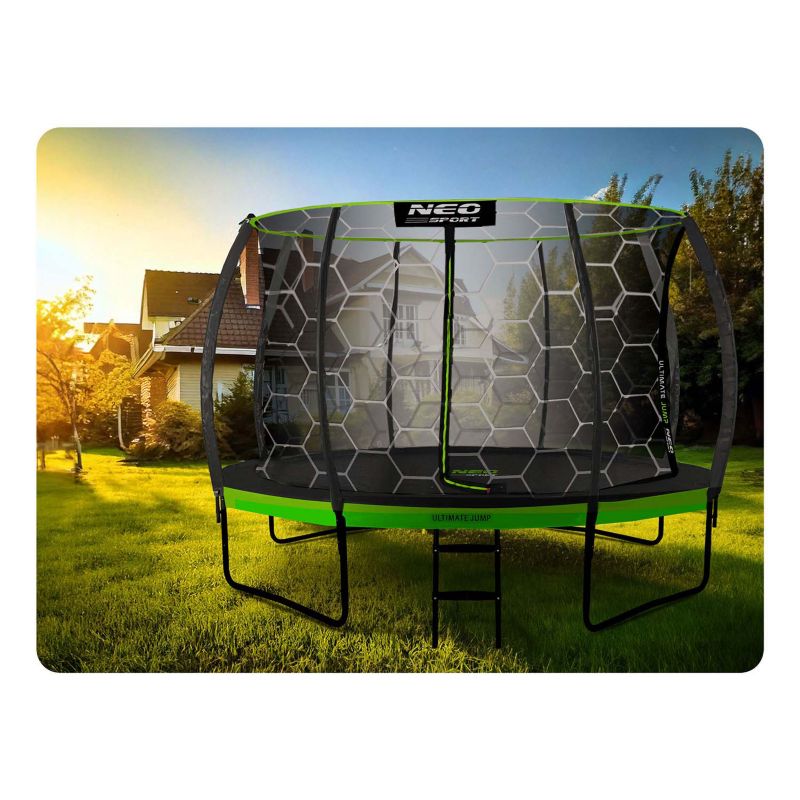 Trampolina ogrodowa Neo-Sport z siatką wewnętrzną 435 cm 14 ft NS-14C221 1szt.