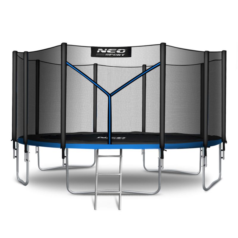 Trampolina ogrodowa Neo-Sport z siatką zewnętrzną 465cm 15ft 1 szt.