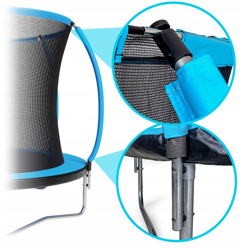 Trampolina ogrodowa Sapphire z siatką wewnętrzną i drabinką 252 cm 1 szt.