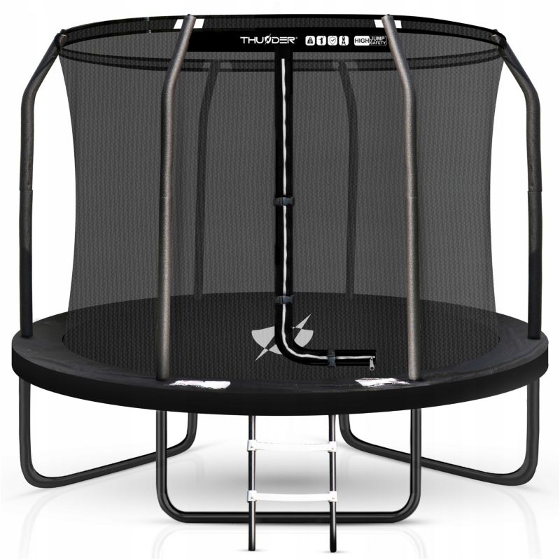 Trampolina ogrodowa THUNDER 10ft 305 cm z siatką wewnętrzną i drabinką 1szt.
