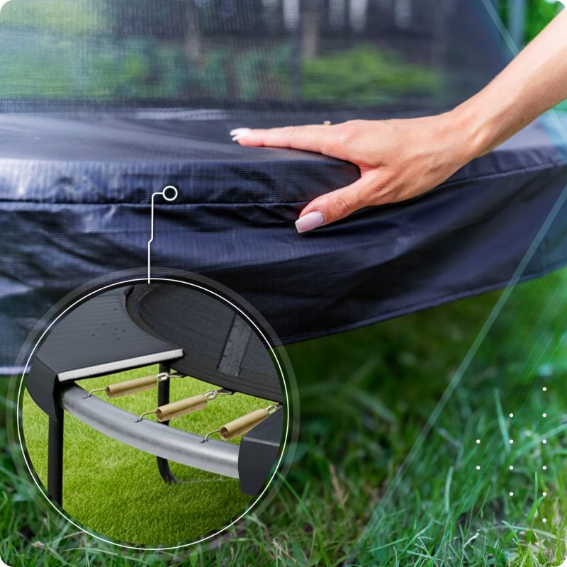 Trampolina ogrodowa THUNDER 10ft 305 cm z siatką wewnętrzną i drabinką 1szt.