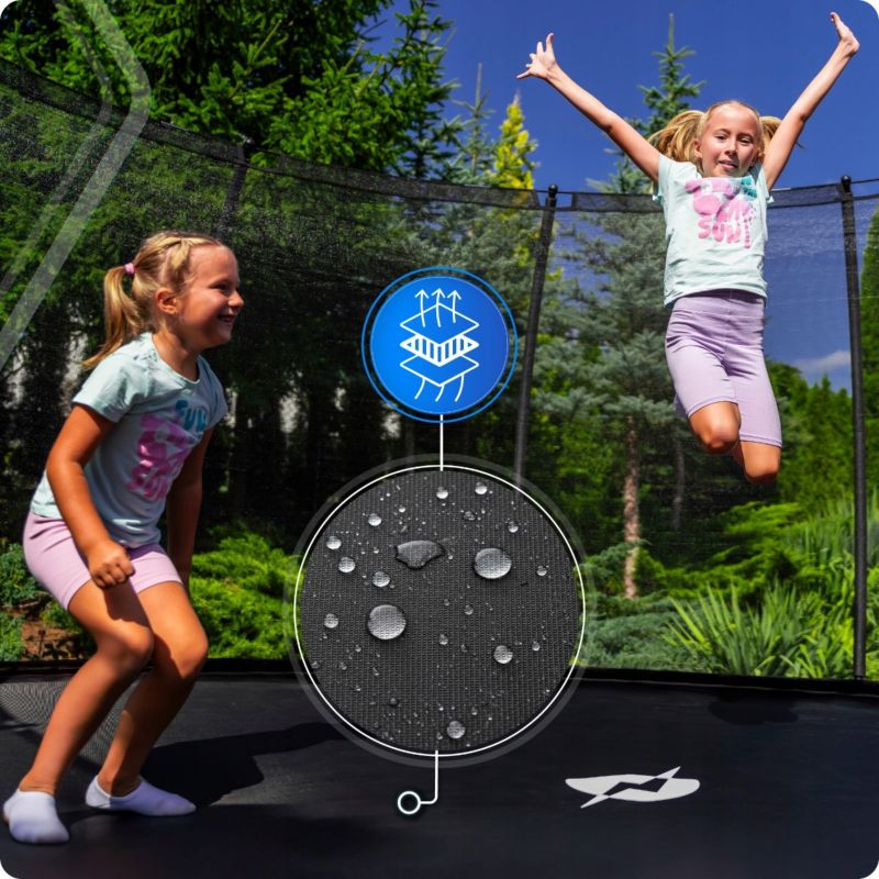 Trampolina ogrodowa THUNDER 10ft 305 cm z siatką wewnętrzną i drabinką 1szt.