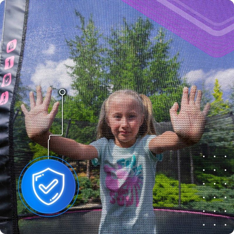 Trampolina ogrodowa THUNDER 16ft 488 cm z siatką i drabinką dla dzieci 1szt.