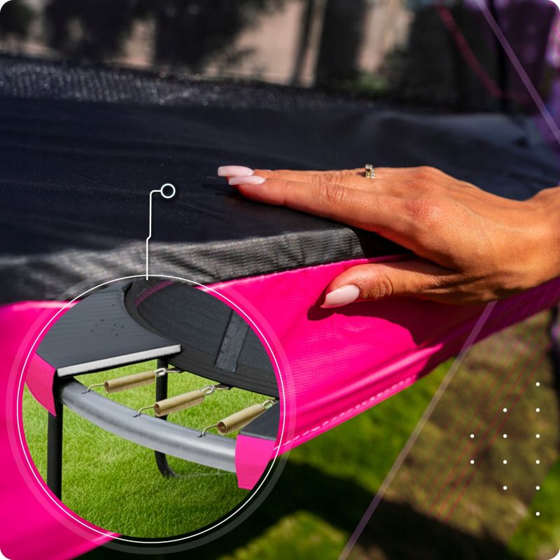 Trampolina ogrodowa THUNDER 16ft 488 cm z siatką i drabinką dla dzieci 1szt.