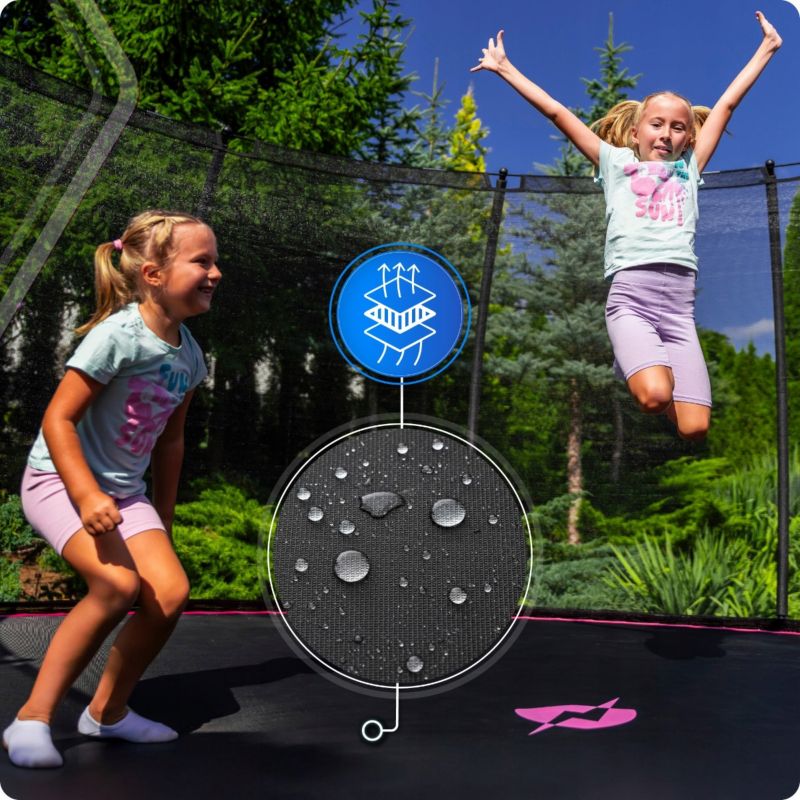 Trampolina ogrodowa THUNDER 16ft 488 cm z siatką i drabinką dla dzieci 1szt.