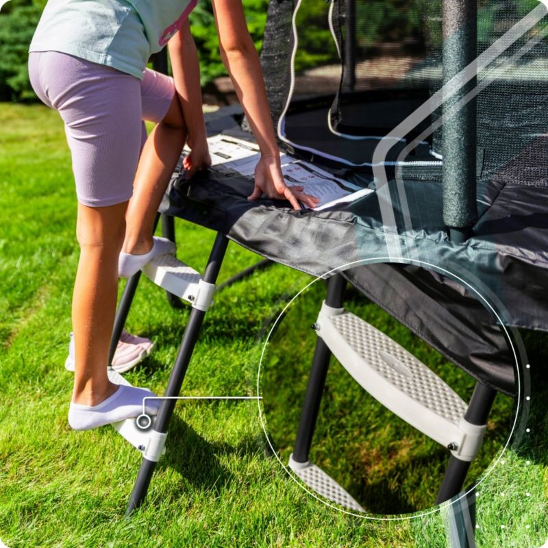 Trampolina ogrodowa THUNDER 16ft 488 cm z siatką i drabinką profesjonalna i wytrzymała 1szt.