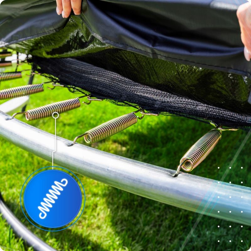 Trampolina ogrodowa THUNDER 16ft 488 cm z siatką i drabinką profesjonalna i wytrzymała 1szt.