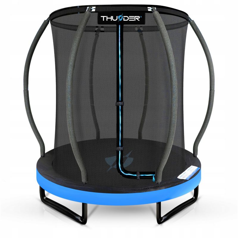 Trampolina ogrodowa THUNDER dziecięca 140 cm 4.5FT z siatką wewnętrzną bezpieczna do domu i ogrodu 1szt.