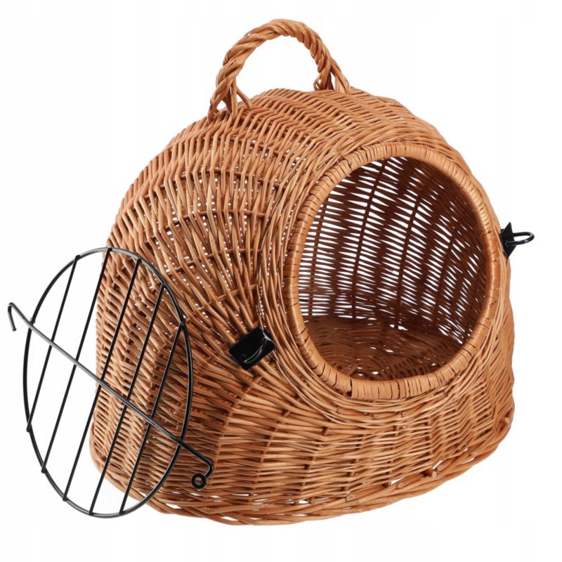 Transporter KADAX Wiklinowy Dla Psa Kota Kosz 49cm Brązowy 1 szt.