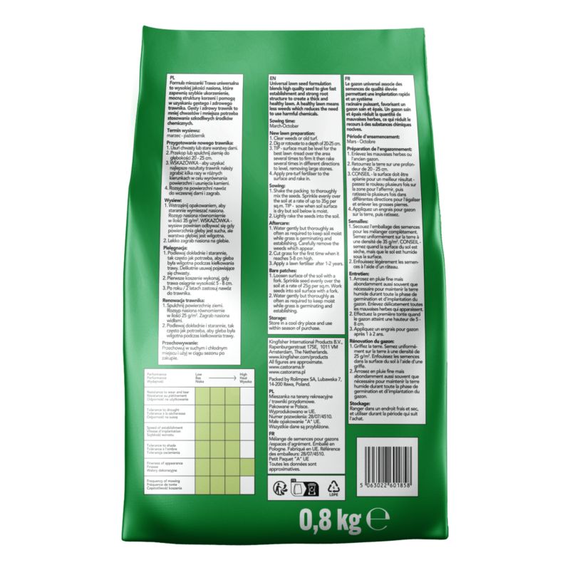 Trawa uniwersalna 0,8 kg / 32 m2