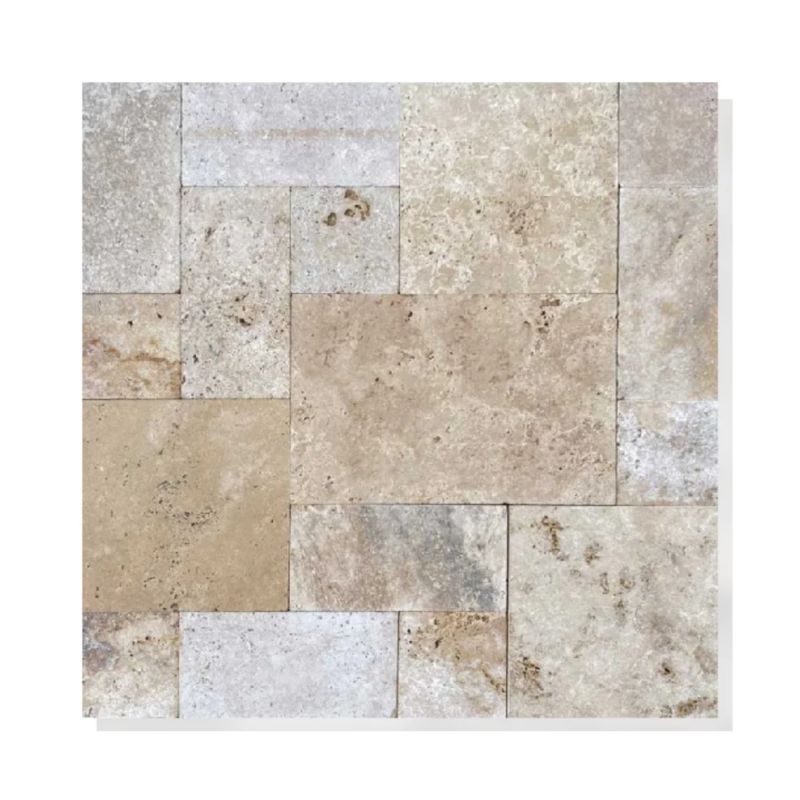 Trawertyn Tiles 3cm Beżowy Classic Mix Antykowany 40,6x61x3 cm 1 m2